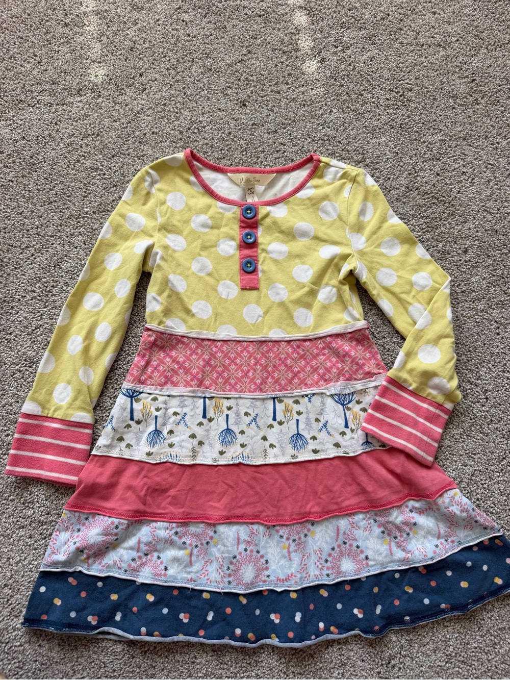 Girls Matilda Jane Tiered Fall Dress- Size 4